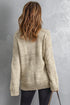 V Neck Drop Shoulder Knitted Sweater